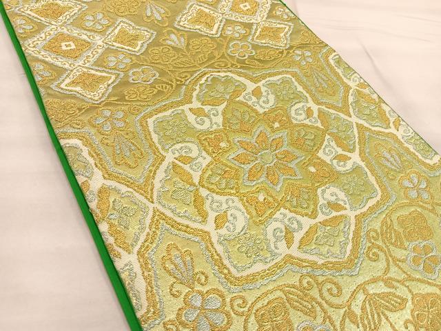 平和屋着物◎六通柄袋帯 花唐草 金銀糸 正絹 逸品 BAAT1441gt