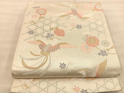 平和屋着物◎六通柄袋帯 唐織 綾小袖 金銀糸 正絹 逸品 BAAT1476gt