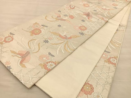 平和屋着物◎六通柄袋帯 唐織 綾小袖 金銀糸 正絹 逸品 BAAT1476gt