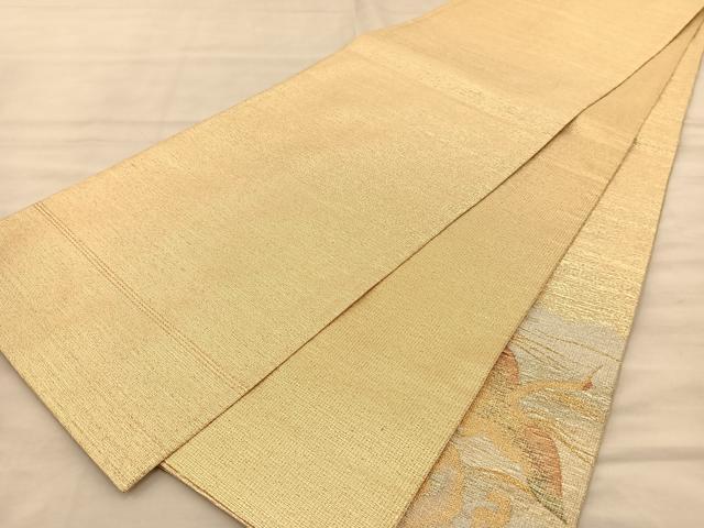 平和屋着物◎太鼓柄袋帯 飛鶴 金銀糸 正絹 逸品 BAAT1480gt
