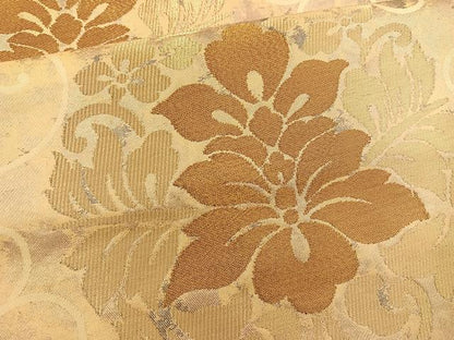平和屋着物◎六通柄袋帯 花唐草 金糸 引箔 正絹 逸品 BAAT1491gt