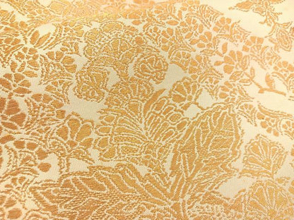 平和屋着物◎六通柄　本袋帯　草花文　金糸　正絹　逸品　BAAT1505gt