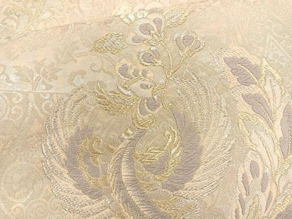 平和屋着物◎六通柄袋帯 昨鳥文 金銀糸 正絹 逸品 BAAT1507gt