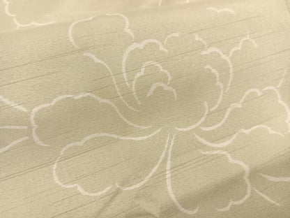 平和屋着物＃道中着　単衣　ロング丈　花唐草文　やまと誂製　洗える着物　BAAT1596gt