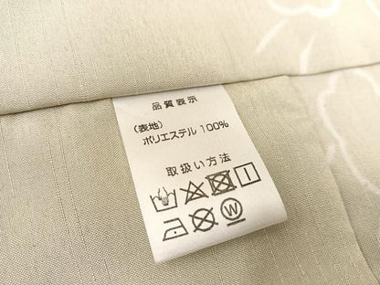平和屋着物＃道中着　単衣　ロング丈　花唐草文　やまと誂製　洗える着物　BAAT1596gt