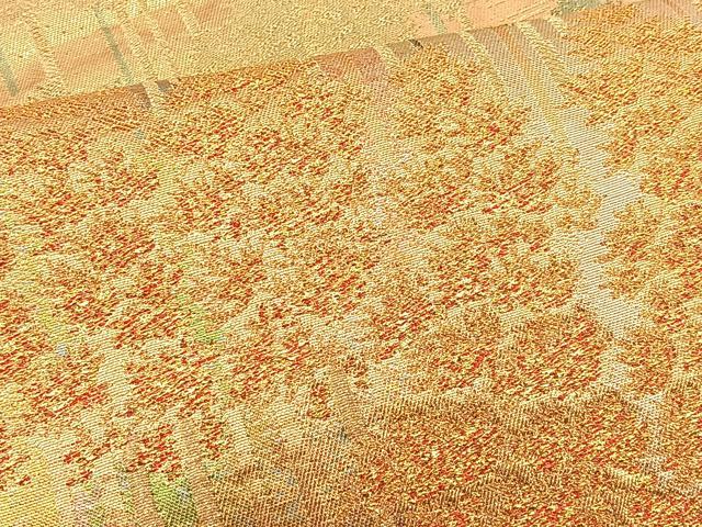 平和屋着物◎六通柄袋帯 爽映百景 金銀糸 正絹 逸品 BAAT1807if