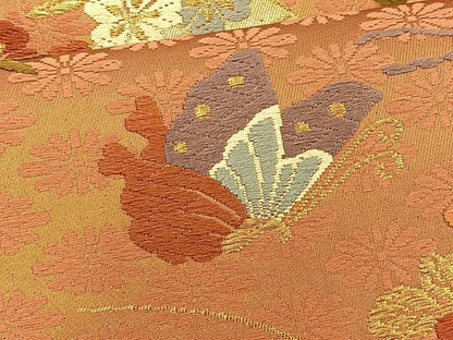 平和屋着物◎六通柄袋帯 唐織 随唐錦 金糸 正絹 逸品 BAAT1822if