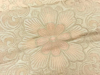 平和屋着物◎六通柄袋帯 正倉院花文 銀糸 正絹 逸品 BAAT1892if