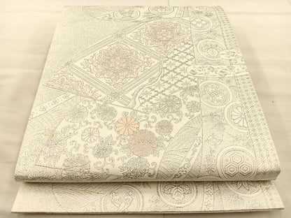 平和屋着物◎両面六通柄袋帯 唐織 九百紋織錦 金銀糸 正絹 逸品 BAAT1902xa