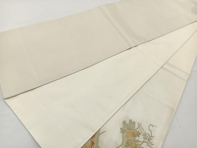 平和屋着物◎太鼓柄袋帯 花筏 金銀彩 引箔 正絹 逸品 BAAT2784ea