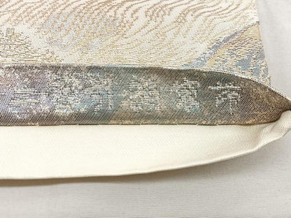 平和屋着物◎六通柄袋帯 風景文 京洛錦 二重引箔 正絹 逸品 BAAT2903mz