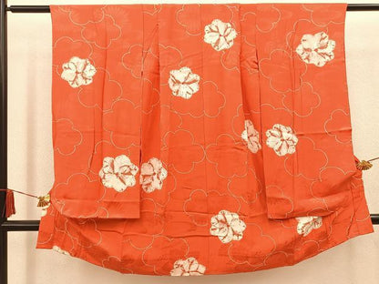平和屋着物[]七五三　女の子　３歳　長襦袢　半衿刺繍　梅　逸品　BAAT2930mz