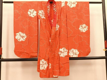 平和屋着物[]七五三　女の子　３歳　長襦袢　半衿刺繍　梅　逸品　BAAT2930mz