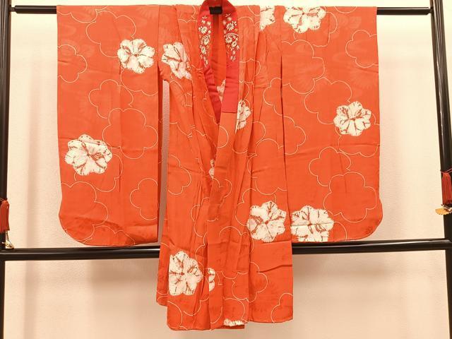 平和屋着物[]七五三　女の子　３歳　長襦袢　半衿刺繍　梅　逸品　BAAT2930mz