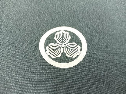 平和屋着物[]七五三　男の子　羽織　鷹　黒地　金彩　洗える着物　BAAT2954mz