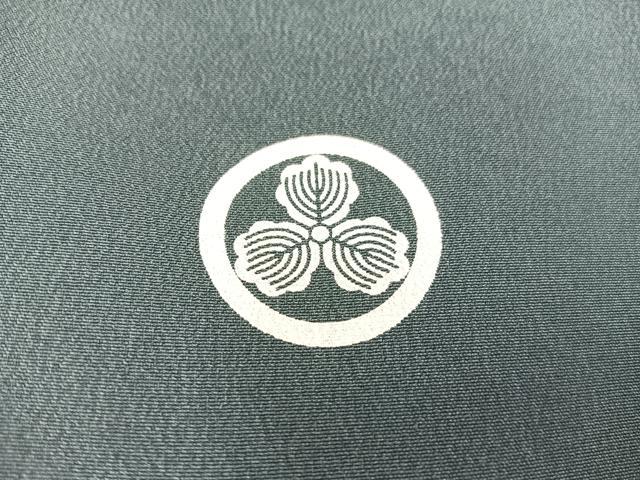 平和屋着物[]七五三　男の子　羽織　鷹　黒地　金彩　洗える着物　BAAT2954mz