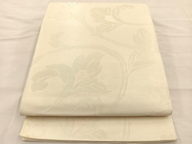 平和屋着物＊夏物 六通柄袋帯 花唐草文 正絹 逸品 BAAT3005hv