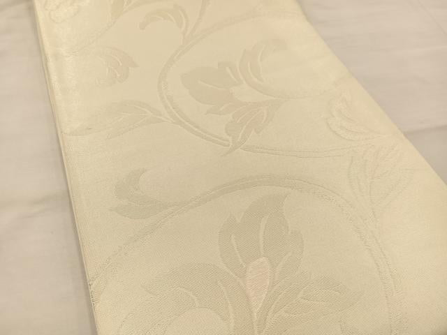 平和屋着物＊夏物 六通柄袋帯 花唐草文 正絹 逸品 BAAT3005hv