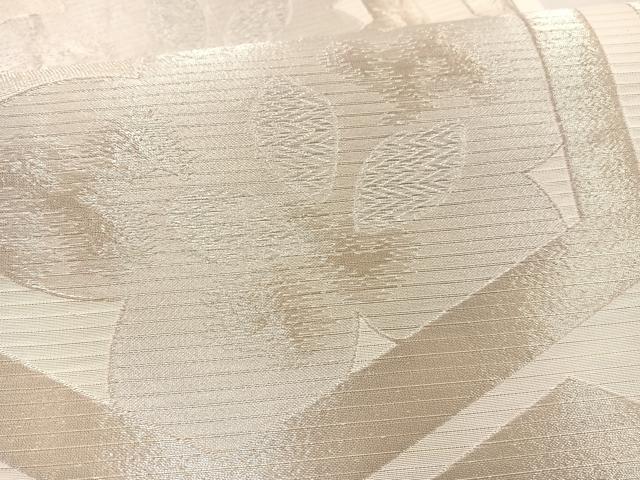 平和屋着物＊夏物 全通柄袋帯 亀甲花文 銀糸 正絹 逸品 BAAT3018hv