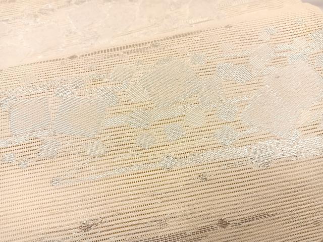 平和屋着物＊夏物 六通柄袋帯 箔散らし文様 銀糸 正絹 逸品 BAAT3054hv