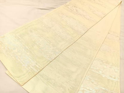 平和屋着物＊夏物 六通柄袋帯 箔散らし文様 銀糸 正絹 逸品 BAAT3054hv