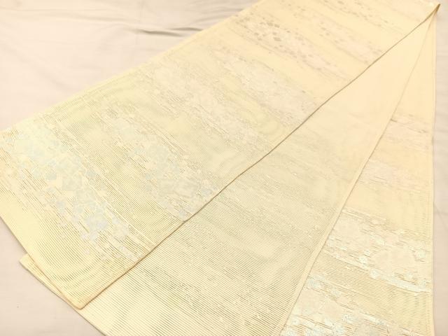 平和屋着物＊夏物 六通柄袋帯 箔散らし文様 銀糸 正絹 逸品 BAAT3054hv