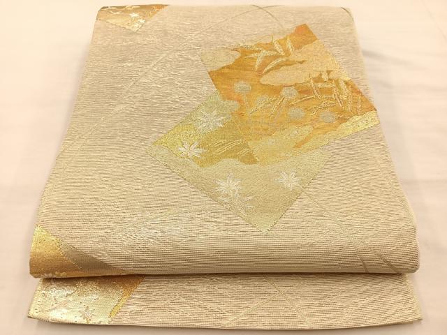 平和屋着物＊夏物 六通柄袋帯 竜田川色紙文 正絹 逸品 BAAT3069hv