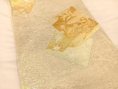 平和屋着物＊夏物 六通柄袋帯 竜田川色紙文 正絹 逸品 BAAT3069hv