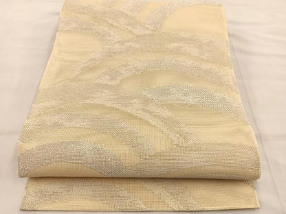 平和屋着物＊夏物 六通柄袋帯 青海波 銀糸 正絹 逸品 BAAT3082hv