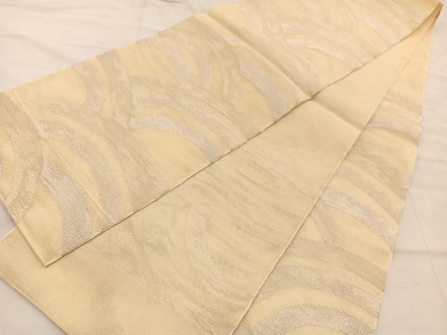 平和屋着物＊夏物 六通柄袋帯 青海波 銀糸 正絹 逸品 BAAT3082hv