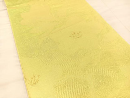 平和屋着物＊夏物 六通柄袋帯 桔梗 金糸 正絹 逸品 BAAT3142hv