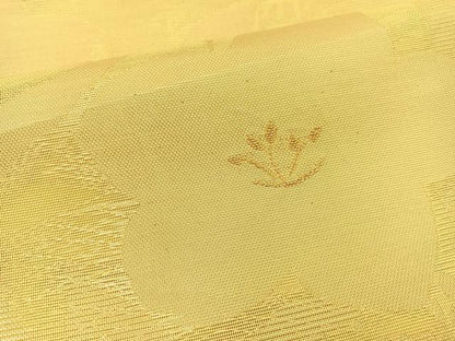 平和屋着物＊夏物 六通柄袋帯 桔梗 金糸 正絹 逸品 BAAT3142hv