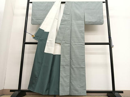 平和屋着物●上質な紬 霞文 正絹 逸品 BAAT3180hv