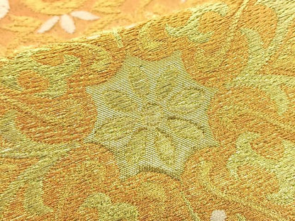 平和屋着物◎六通柄袋帯 唐織 宝相華 金銀糸 正絹 逸品 BAAT3231du