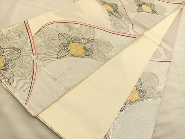 平和屋着物◎西陣 六通柄袋帯 宝相華 金銀糸 正絹 逸品 BAAT3234du