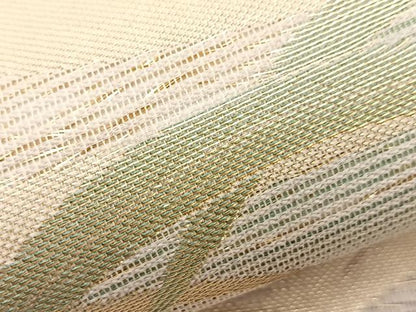 平和屋着物＊夏物　六通柄袋帯　流水芝草文　金糸　正絹　逸品　BAAT3366du