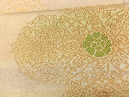 平和屋着物◎六通柄袋帯 正倉院花文 金糸 正絹 逸品 BAAT3412ui