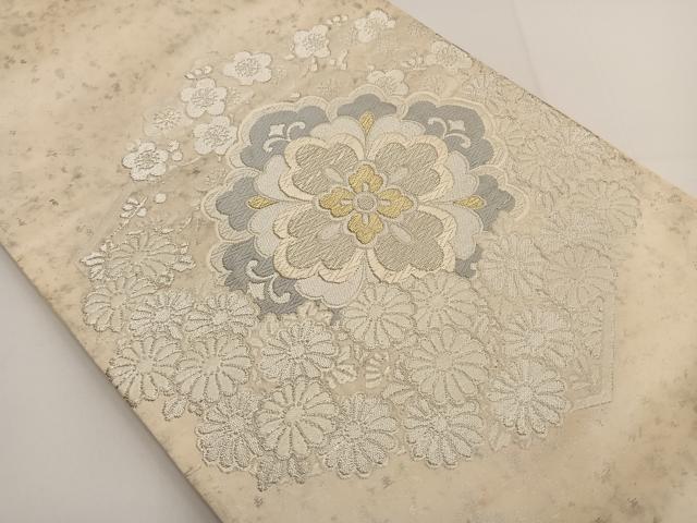 平和屋着物◎六通柄袋帯 唐織 正倉院花文 金銀糸 正絹 逸品 BAAT3426ui