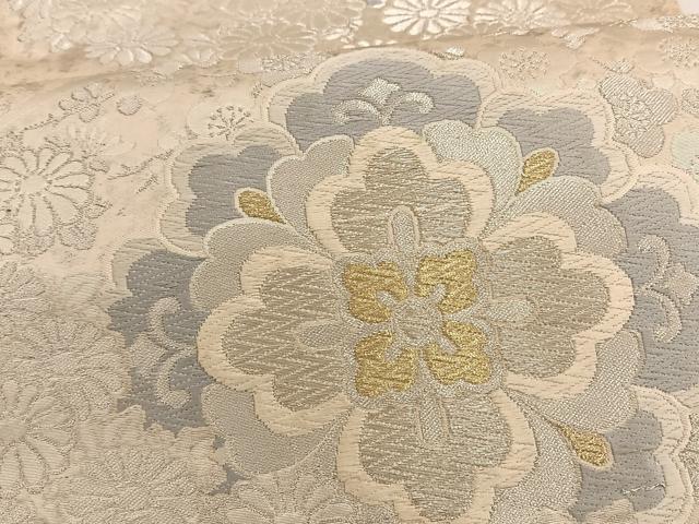 平和屋着物◎六通柄袋帯 唐織 正倉院花文 金銀糸 正絹 逸品 BAAT3426ui