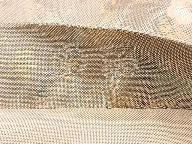 平和屋着物◎佐賀錦 六通柄袋帯 花丸文 引箔 正絹 逸品 BAAT3451ui