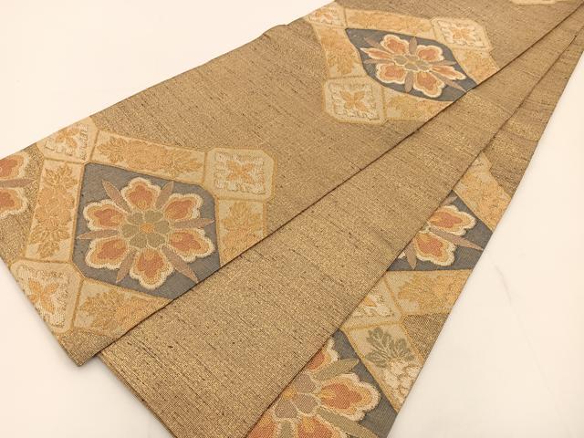 平和屋着物◎六通柄袋帯 燿錦 蜀江彩華文 金糸 正絹 逸品 BAAT3593ui