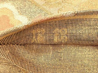 平和屋着物◎六通柄袋帯 燿錦 蜀江彩華文 金糸 正絹 逸品 BAAT3593ui