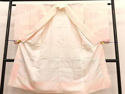 平和屋着物■長襦袢　袷　瑞雲　暈し染め　正絹　逸品　BAAT3774hv