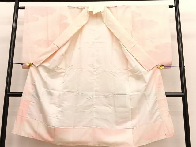 平和屋着物■長襦袢　袷　瑞雲　暈し染め　正絹　逸品　BAAT3774hv