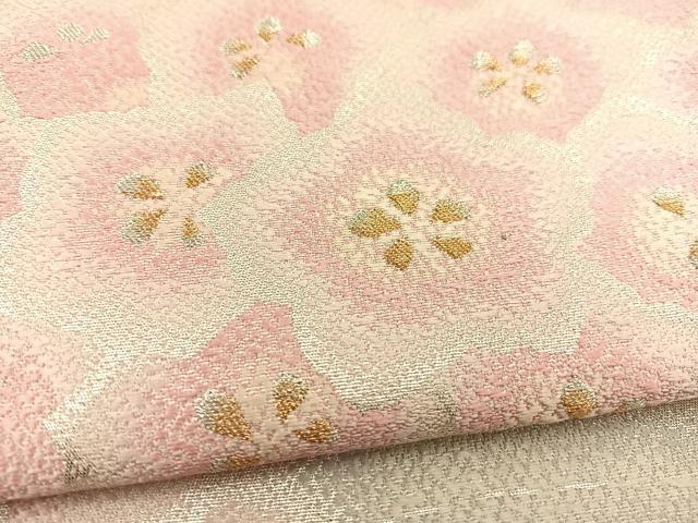 平和屋着物◎六通柄袋帯 唐織 紫陽苑 引箔 正絹 逸品 BAAT3902xa