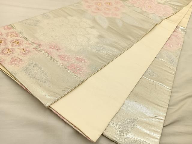 平和屋着物◎六通柄袋帯 唐織 紫陽苑 引箔 正絹 逸品 BAAT3902xa