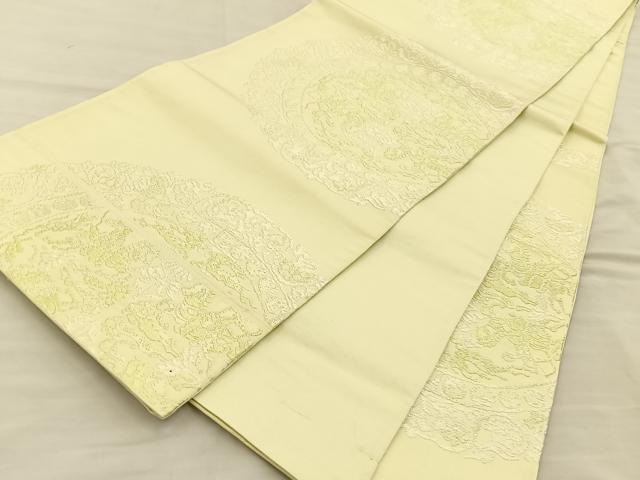 平和屋着物◎六通柄袋帯　唐織　狩猟文　正絹　逸品　BAAT3948xa