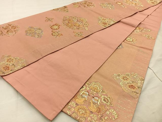 平和屋着物◎六通柄袋帯 正倉院芳香文 金糸 正絹 逸品 BAAT4502wb