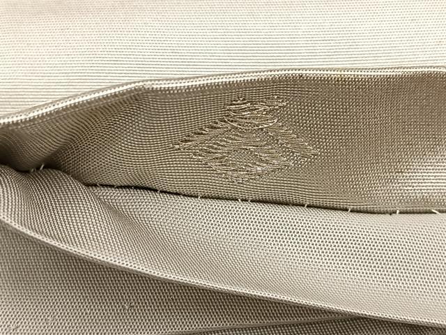 平和屋着物◎六通柄袋帯　遠山　金糸　正絹　逸品　BAAT4526wb