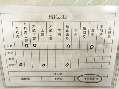 平和屋着物◎六通柄袋帯 唐織 孔雀花文 銀糸 引箔 正絹 逸品 BAAT4777kg